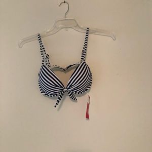 Nautical bikini top 34C NWT